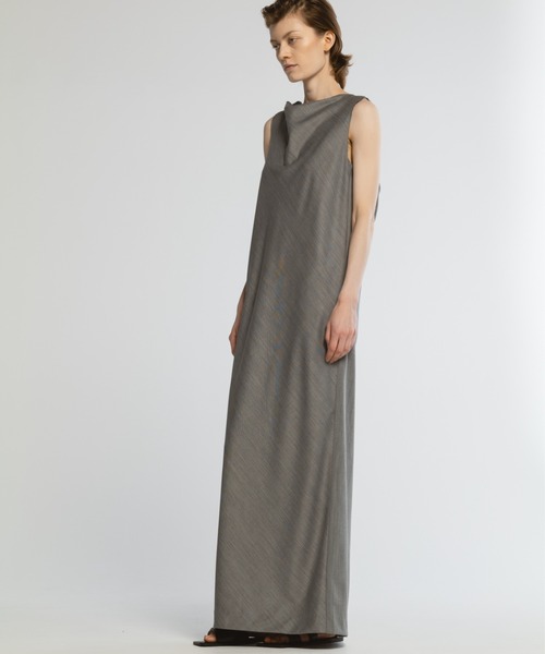 ワンピース LULEA - SUMMER WOOL DRAPED DRESS SUMMER WOOL DRAPE DRESS（ワンピース）｜CINOH（チノ）の