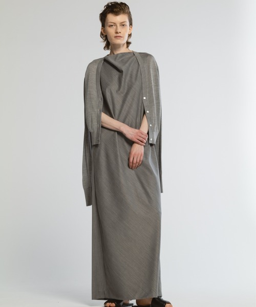 SUMMER WOOL DRAPE DRESS（ワンピース）｜CINOH（チノ）の