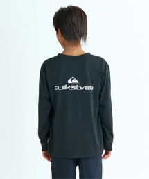 Quiksilver | DOUBLE LOGO LS YOUTH/クイックシルバーキッズバックロゴプリント長袖ラッシュガード(水着)(ラッシュガード)