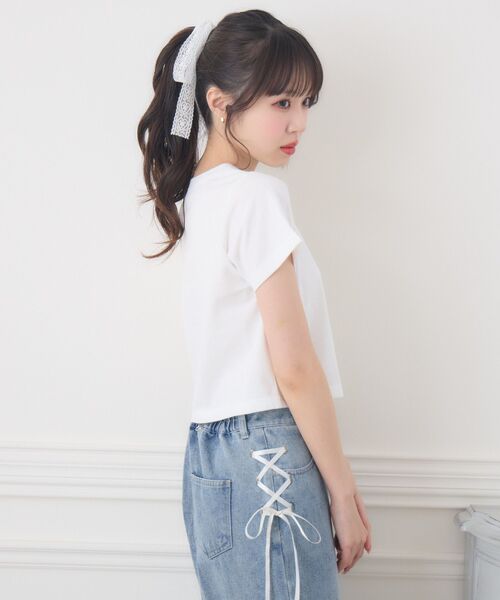 ems excite(エムズエキサイト)の「catプリントTEE(Tシャツ/カットソー・レディース・オフホワイト/ブルー/ピンク・FREE)」の17枚目の写真