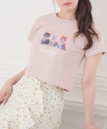 catプリントTEE