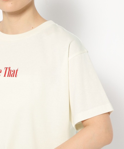 LOWRYS FARM（ローリーズファーム）の「シンプルロゴＴＥＥ　 328670（Tシャツ/カットソー・レディース・ブラック/ホワイト系その他/オフホワイト/ネイビー・FREE）」の13枚目の写真