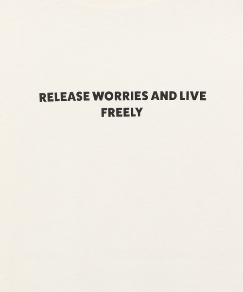 LOWRYS FARM（ローリーズファーム）の「シンプルロゴＴＥＥ　 328670（Tシャツ/カットソー・レディース・ブラック/ホワイト系その他/オフホワイト/ネイビー・FREE）」の10枚目の写真