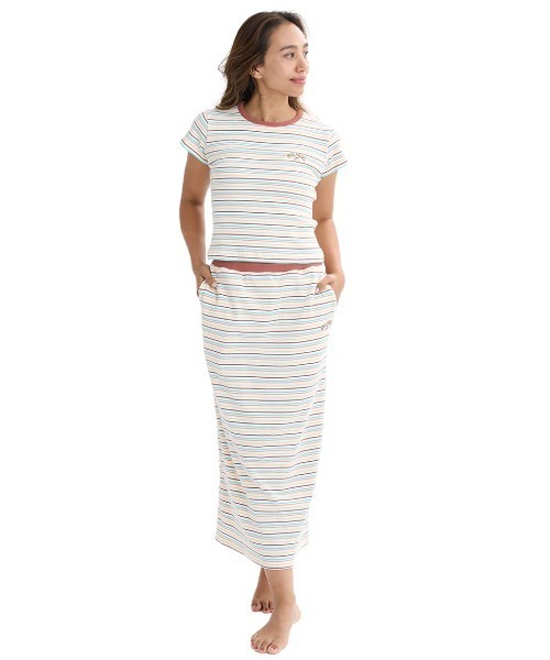 BILLABONG(ビラボン)の「BILLABONG レディース ARCH EMB RIB LONG SKIRT スカート 【2025年夏モデル】/ビラボンストレッチリブロングスカート(スカート・レディース・グレー/マルチ・MEDIUM)」の14枚目の写真