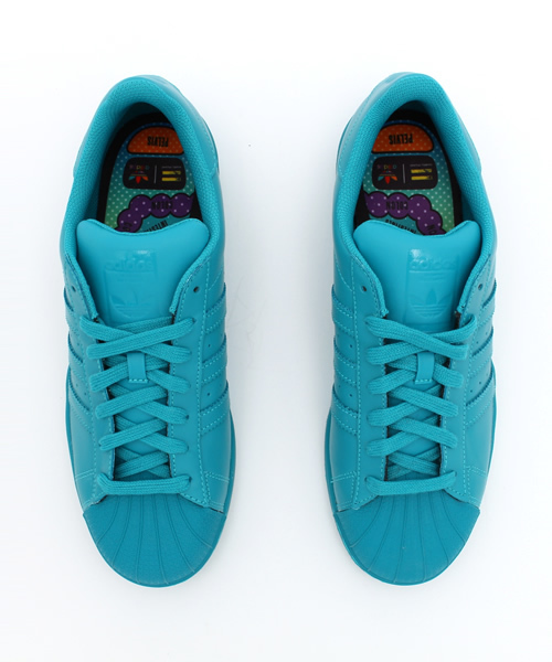 adidas(アディダス)の「【adidas】adidas×Pharrell Williams SUPER STAR(スニーカー・メンズ・ライトグリーン/チャコールグレー/ピンク/イエロー/パープル/グリーン/ブラック/オレンジ・27.5cm/26.5cm/27cm/28cm)」の14枚目の写真