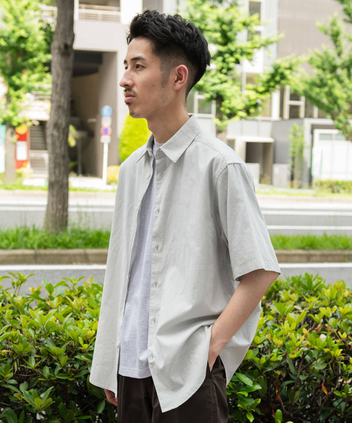 URBAN RESEARCH DOORS（アーバンリサーチドアーズ）の「ヘンプコットン レギュラーカラーシャツ（シャツ/ブラウス・メンズ・ネイビー/ブルー/チャコールグレー/グレー系その他・MEDIUM/LARGE）」の6枚目の写真