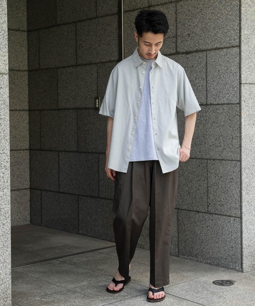 URBAN RESEARCH DOORS（アーバンリサーチドアーズ）の「ヘンプコットン レギュラーカラーシャツ（シャツ/ブラウス・メンズ・ネイビー/ブルー/チャコールグレー/グレー系その他・MEDIUM/LARGE）」の11枚目の写真