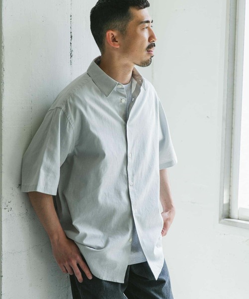 URBAN RESEARCH DOORS（アーバンリサーチドアーズ）の「ヘンプコットン レギュラーカラーシャツ（シャツ/ブラウス・メンズ・ネイビー/ブルー/チャコールグレー/グレー系その他・MEDIUM/LARGE）」の19枚目の写真