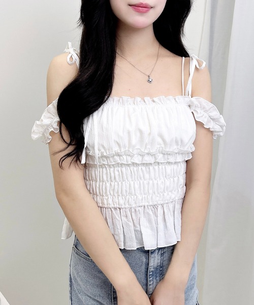 レナータブレハ　キャミブラウス Ranan｜ふくれジャカードキャミブラウス | Rakuten Fashion(楽天