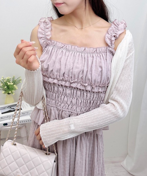 INGNI（イング）の「2Wayフリルシアーキャミブラウス（シャツ/ブラウス・レディース・ブルー/オフホワイト/ピンク/ブラック・M）」の20枚目の写真