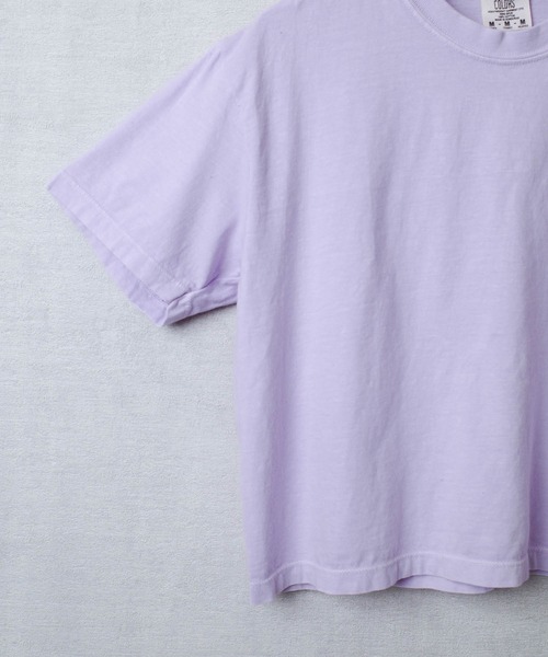 comfort colors(コンフォートカラーズ)の「【COMFORT COLORS】6.1oz レディース ピグメント ボクシーTシャツ(Tシャツ/カットソー・メンズ・スミクロ/ミント/ライトパープル・MEDIUM/LARGE)」の20枚目の写真