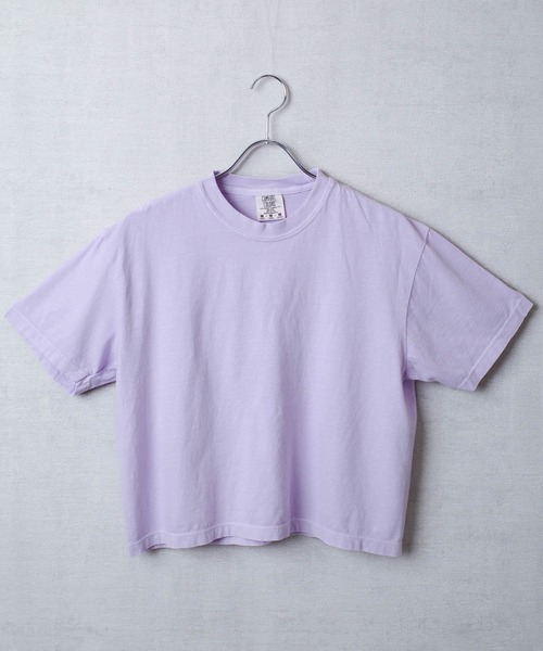 comfort colors(コンフォートカラーズ)の「【COMFORT COLORS】6.1oz レディース ピグメント ボクシーTシャツ(Tシャツ/カットソー・メンズ・スミクロ/ミント/ライトパープル・MEDIUM/LARGE)」の17枚目の写真