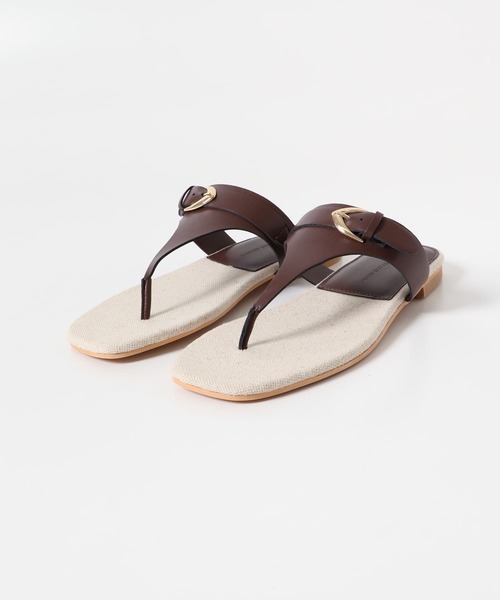 URBAN RESEARCH DOORS(アーバンリサーチドアーズ)の「キャンバスコンビトングサンダル(サンダル・レディース・ブラック/ブラウン・38/37/36)」の8枚目の写真