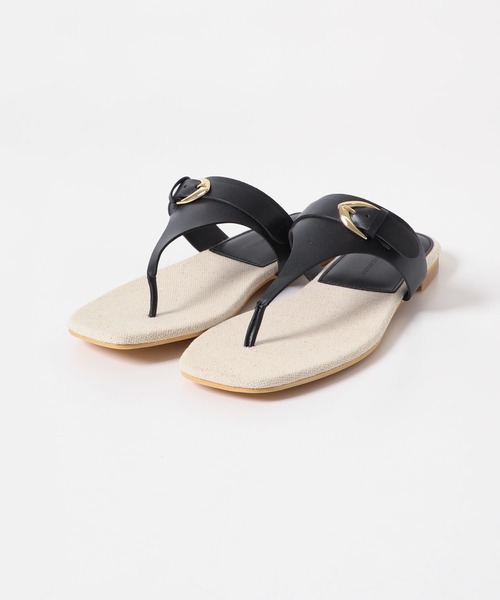 URBAN RESEARCH DOORS(アーバンリサーチドアーズ)の「キャンバスコンビトングサンダル(サンダル・レディース・ブラック/ブラウン・38/37/36)」の9枚目の写真