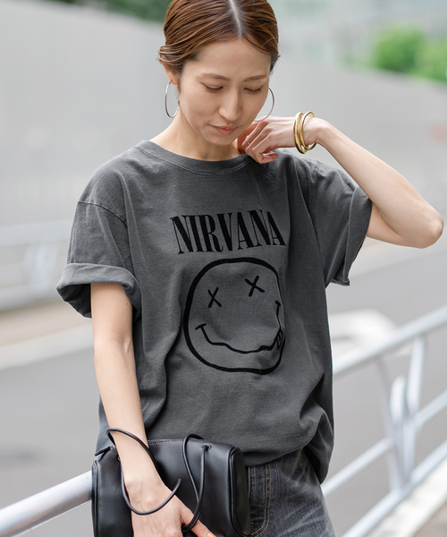 FRAMeWORK(フレームワーク)の「GOOD ROCK SPEED/グッドロックスピード NIRVANA(Tシャツ/カットソー・レディース・スミクロ・FREE)」の5枚目の写真