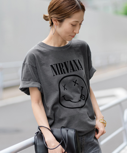 FRAMeWORK(フレームワーク)の「GOOD ROCK SPEED/グッドロックスピード NIRVANA(Tシャツ/カットソー・レディース・スミクロ・FREE)」の6枚目の写真