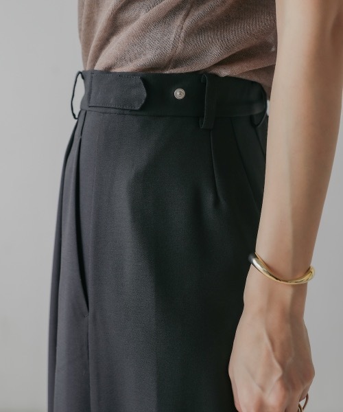 CIEL'AIR(シエルエアー)の「LINEN LIKE SKIRT (リネンライクスカート)(スカート・レディース・ブラック/オリーブ・FREE)」の21枚目の写真