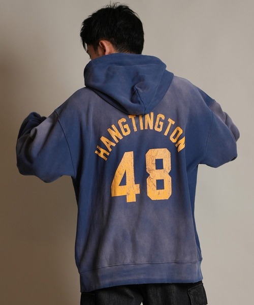 ムラサキスポーツ(ムラサキスポーツ)の「DEAR LAUREL/ディアローレル パーカー/プルオーバー フロント/バックプリント D25F-1202(パーカー・メンズ・ライトブルー/ネイビー/スミクロ/レッド・M/L)」の20枚目の写真