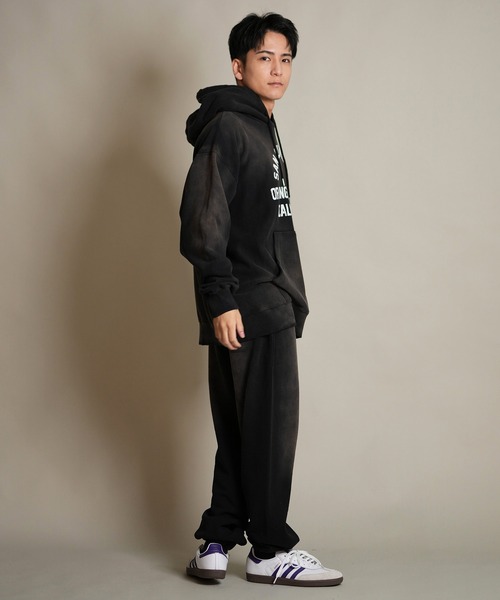 ムラサキスポーツ(ムラサキスポーツ)の「DEAR LAUREL/ディアローレル パーカー/プルオーバー フロント/バックプリント D25F-1202(パーカー・メンズ・ライトブルー/ネイビー/スミクロ/レッド・M/L)」の10枚目の写真