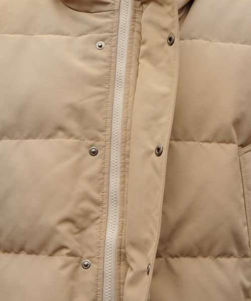 DANTON（ダントン）の「DANTON/ダントン　ダウンフーデッドジャケット　DOWN HOODED JACKET　DT-A0008 TPR（ダウンジャケット/コート・レディース・ブラック/ライトベージュ・S）」の17枚目の写真