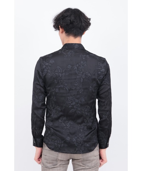 TORNADO MART（トルネードマート）の「ｻﾃﾝｵｰｶﾞﾝｼﾞｰｼｭﾘﾝｸﾌﾗﾜｰﾌﾟﾘﾝﾄｼｬﾂ（シャツ/ブラウス・メンズ・ホワイト/ブラック・M/L/LL）」の8枚目の写真