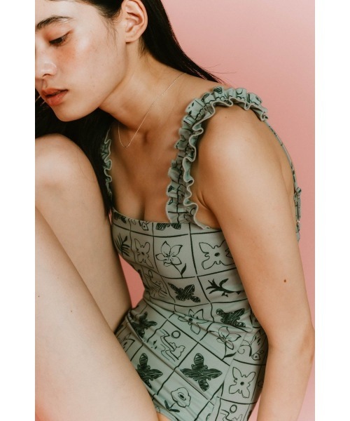 back open flower swim suit（水着）｜Knuth Marf（クヌースマーフ）の
