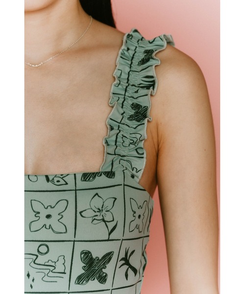 back open flower swim suit（水着）｜Knuth Marf（クヌースマーフ）の