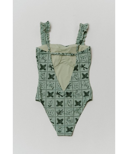 水着・ラッシュガード Knuth Marf flower paint swimwear 魅力の paint flower KnuthMarf swimwear 水着・ラッシュガード