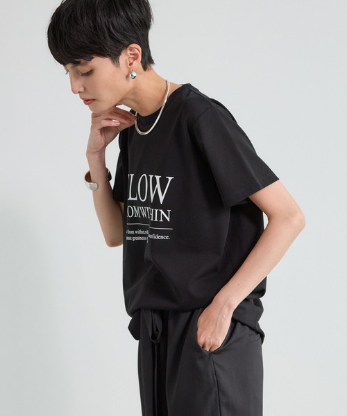 BARNYARDSTORM(バンヤードストーム)の「BARNYARDSTORM / FLOWロゴT / マシンウォッシャブル(Tシャツ/カットソー・レディース・ブラック/ベージュ/ホワイト・FREE)」の14枚目の写真