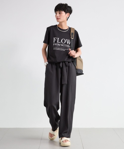 BARNYARDSTORM(バンヤードストーム)の「BARNYARDSTORM / FLOWロゴT / マシンウォッシャブル(Tシャツ/カットソー・レディース・ブラック/ベージュ/ホワイト・FREE)」の15枚目の写真