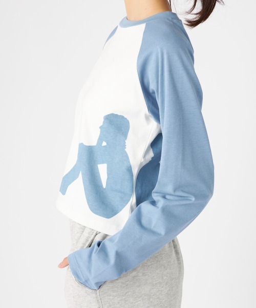 Kappa(カッパ)の「ラグラン長袖Tシャツ(Tシャツ/カットソー・レディース・ブルー/ホワイト・LARGE/MEDIUM/SMALL)」の13枚目の写真