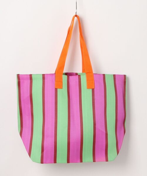 LILA&FLEUR(リラアンドフルール)の「Mothers Bag(トートバッグ・レディース・サックスブルー系/オレンジ系その他/ホワイト×ブラック/イエロー× ブルー/グリーン×オレンジ/ピンク系その他・ONE SIZE)」の10枚目の写真