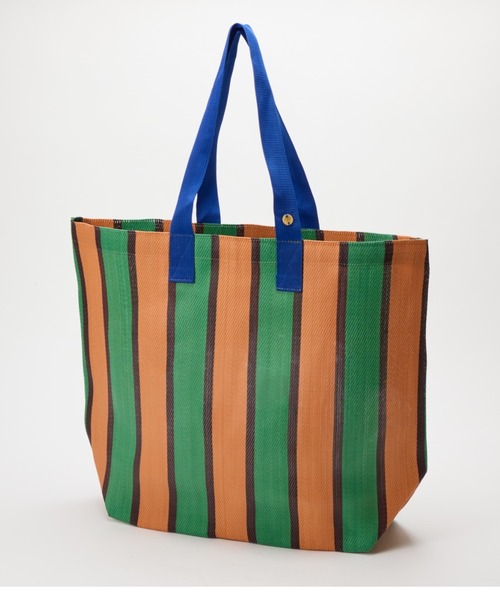 LILA&FLEUR(リラアンドフルール)の「Mothers Bag(トートバッグ・レディース・サックスブルー系/オレンジ系その他/ホワイト×ブラック/イエロー× ブルー/グリーン×オレンジ/ピンク系その他・ONE SIZE)」の2枚目の写真