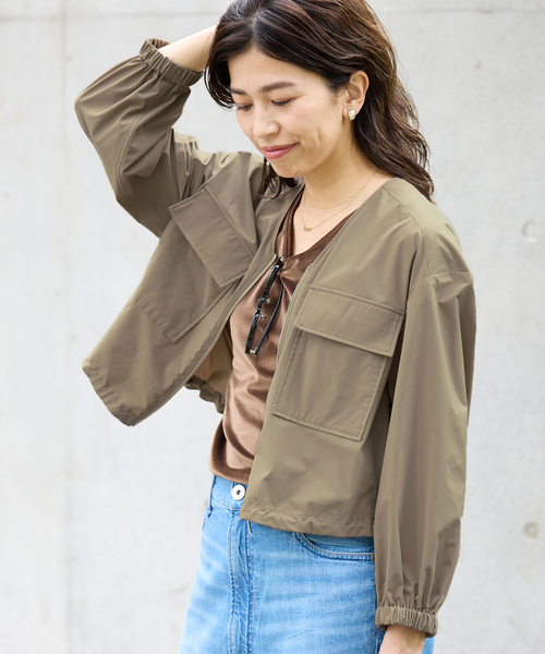 IENA（イエナ）の「コットンナイロンアノラック（ブルゾン