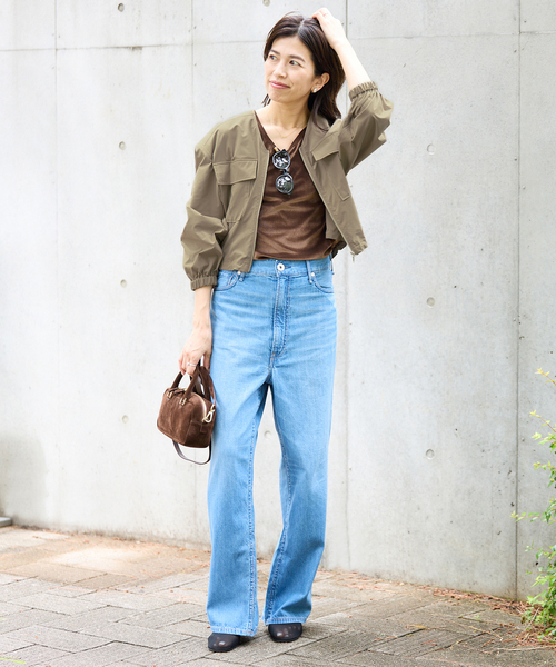 IENA（イエナ）の「クロップドノーカラーブルゾン（ブルゾン）」 - WEAR