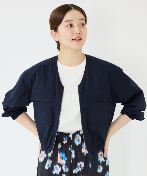 IENA（イエナ）の「クロップドノーカラーブルゾン（ブルゾン）」 - WEAR