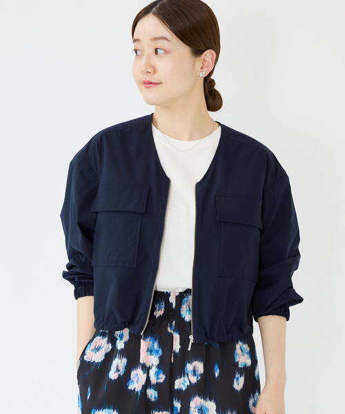 IENA（イエナ）の「クロップドノーカラーブルゾン（ブルゾン）」 - WEAR