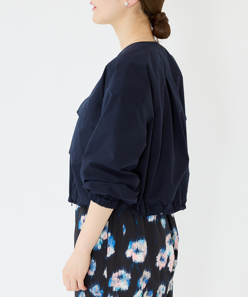 IENA（イエナ）の「クロップドノーカラーブルゾン（ブルゾン）」 - WEAR