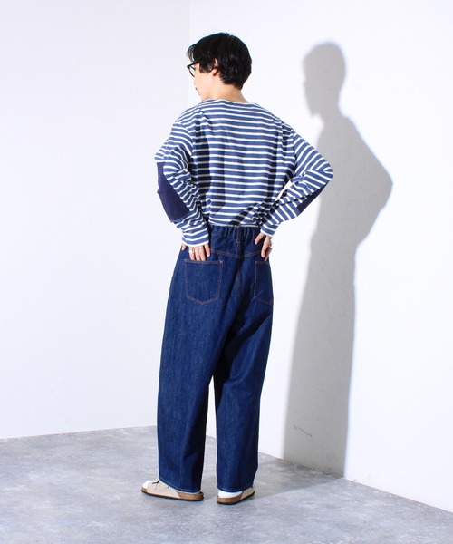 GLOSTER（グロスター）の「【WEB限定】フロントインタックワイドデニム（デニムパンツ・メンズ・インディゴブルー/ブラック・マルチサイズ）」の8枚目の写真