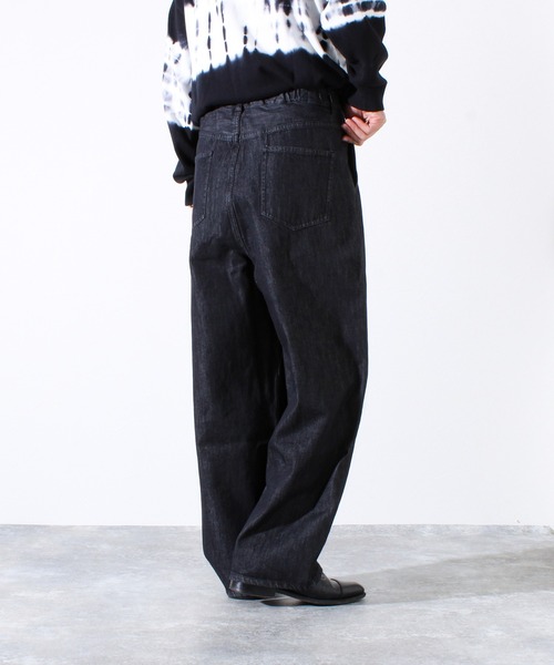 GLOSTER（グロスター）の「【WEB限定】フロントインタックワイドデニム（デニムパンツ・メンズ・インディゴブルー/ブラック・マルチサイズ）」の16枚目の写真