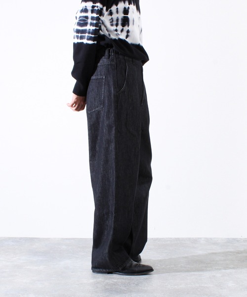 GLOSTER（グロスター）の「【WEB限定】フロントインタックワイドデニム（デニムパンツ・メンズ・インディゴブルー/ブラック・マルチサイズ）」の17枚目の写真