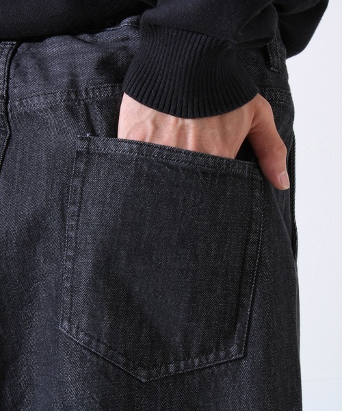 GLOSTER（グロスター）の「【WEB限定】フロントインタックワイドデニム（デニムパンツ・メンズ・インディゴブルー/ブラック・マルチサイズ）」の12枚目の写真
