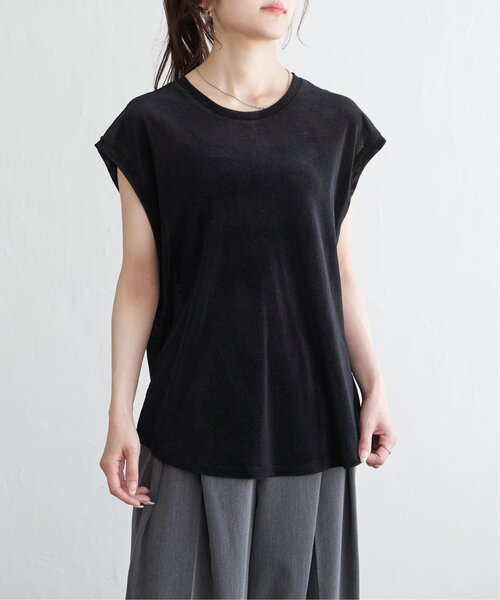notch.(ノッチ)の「シアーフロッキールーズタンクトップ(Tシャツ/カットソー・レディース・ブラック/チャコール・M)」の17枚目の写真