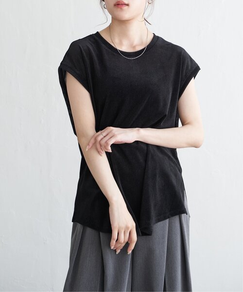 notch.(ノッチ)の「シアーフロッキールーズタンクトップ(Tシャツ/カットソー・レディース・ブラック/チャコール・M)」の18枚目の写真