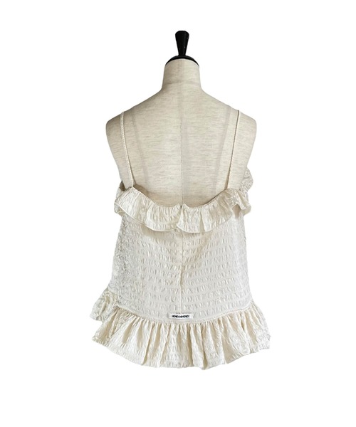 HONEY MI HONEY(ハニーミーハニー)の「dreamy balloon frill camisole(キャミソール・レディース・オフホワイト/ブラック/ピンク・FREE)」の19枚目の写真