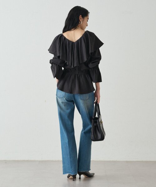 LOUNGEDRESS（ラウンジドレス）の「フリルペプラムブラウス（シャツ/ブラウス・レディース・オフホワイト/カーキ/ブラック・FREE）」の21枚目の写真