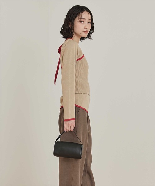 miette(ミエット)の「ホルターネックニットアンサンブル(ニット/セーター・レディース・ブラック/ベージュ/グレー/ホワイト・FREE)」の5枚目の写真
