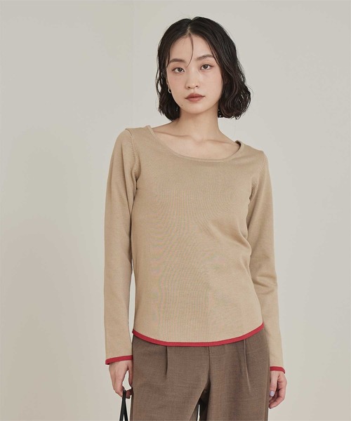 miette(ミエット)の「ホルターネックニットアンサンブル(ニット/セーター・レディース・ブラック/ベージュ/グレー/ホワイト・FREE)」の7枚目の写真