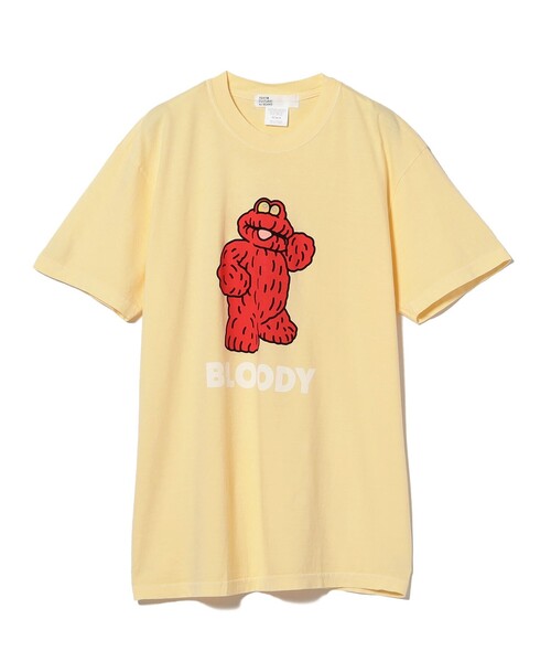 TOKYO CULTUART by BEAMS(トウキョウカルチャートバイビームス)の「フジサキ タクマ / BLOODY Tee(Tシャツ/カットソー・レディース・イエロー系その他2/チャコールグレー・X-LARGE/LARGE/SMALL/MEDIUM)」の7枚目の写真