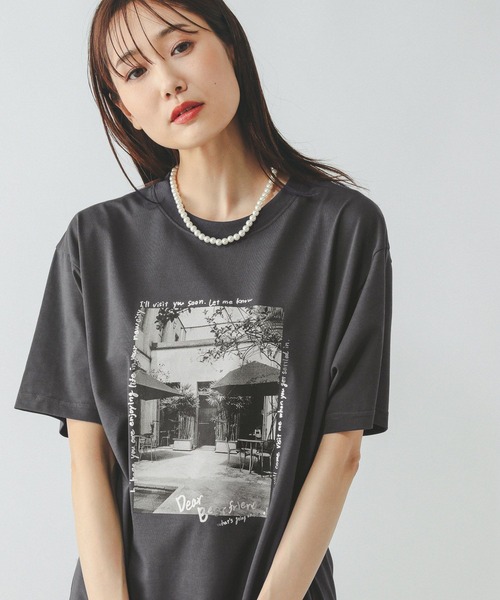 GLOBAL WORK(グローバルワーク)の「ヘビロッTEEアソートプリント/577891(Tシャツ/カットソー・レディース・ホワイト系1/ホワイト系2/ホワイト系3/ホワイト系5/ホワイト系4/スミクロ・MEDIUM/LARGE)」の6枚目の写真